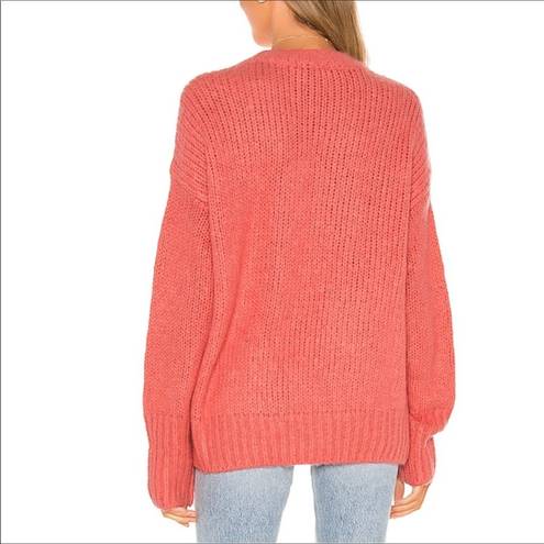 Sanctuary  Telluride Knit Sweater Coral Slouch Wool