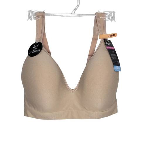 Revolution NWT Bali Comfort  Wireless Bra DF3463 Full COverage Beige 36DD / 36E