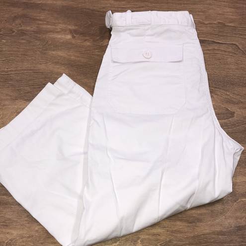 Pistola  size 27 white wide leg cotton crop pants