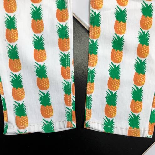 Pistola Pineapple Pina Colada Jeans Pants Dopamine Kitsch Print Cream Gold sz 29