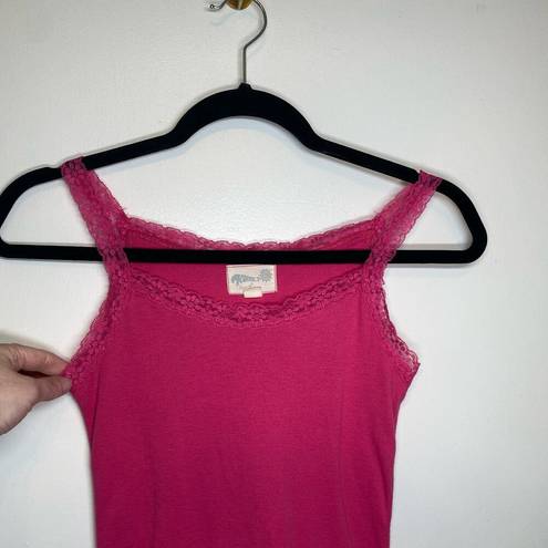 Kirra Pac Sun  Sunshine Lace camisole Tank Top Y2K Style Pink Summer Beach size M