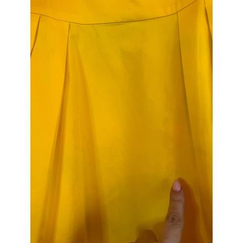 Peter Som  Collective puff sleeve Yellow Satin Dress size 10/ M