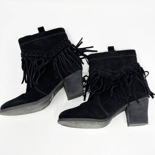 sbicca  'Sound' Fringe Suede Bootie 8