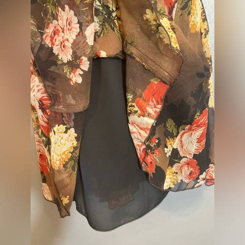 Karen Kane  brown floral skirt