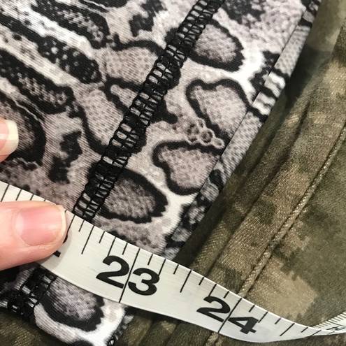 90 Degrees by Reflex Sale 3/$20 |  Gray Snake Print Capri Pants