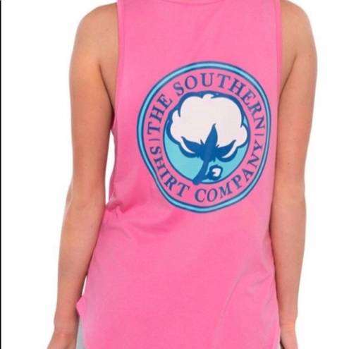 The Southern Shirt Company  Pink Logo Tank Small