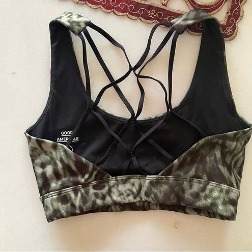 Good American  GA Wild Night Bra Green- Size 0(XS)