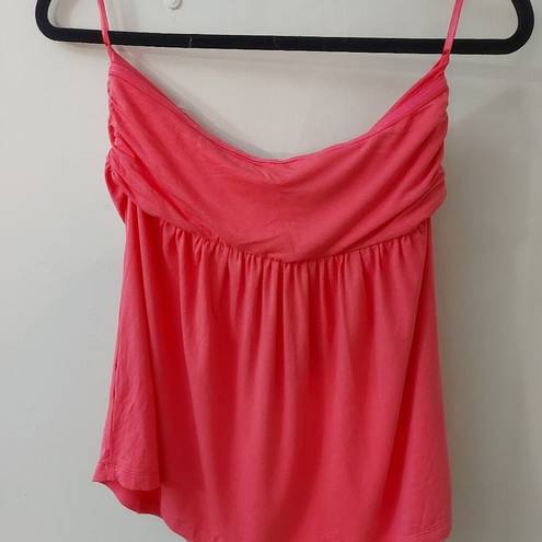 NY &  New York and Company Pink Flowy Strapless Top Size M