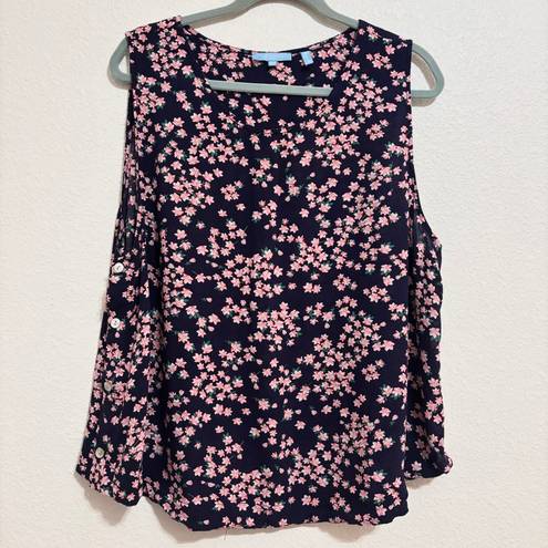 Draper James Blue Floral Tank