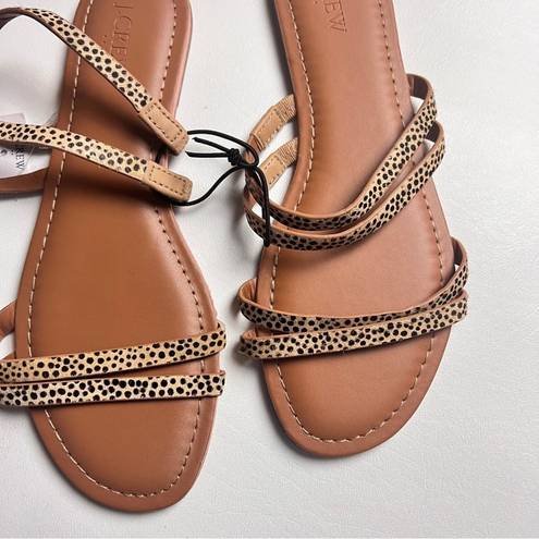 J.Crew  Women’s Double Strapped Animal Print Low Heel Comfortable Sandals Sz 8