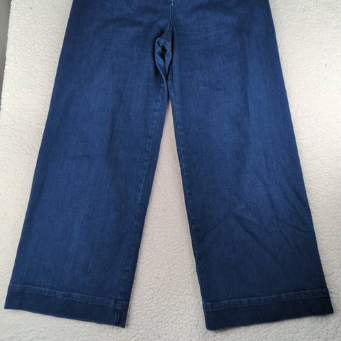 Pilcro  The Skipper Wide Leg Jeans Women's Size 32 Dark Wash High Rise Stretch