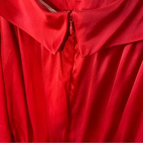 Amanda Uprichard  Silk Minikleid Avra Red Ruched Mini Dress