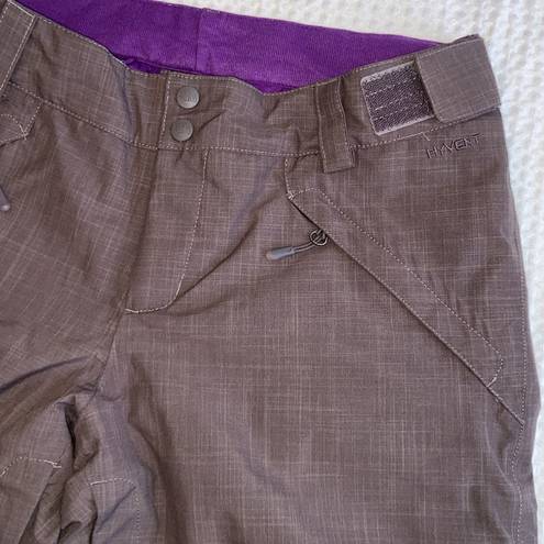 The North Face Women’s Size MEDIUM Ski Snowboard Snow Pants Brown Purple