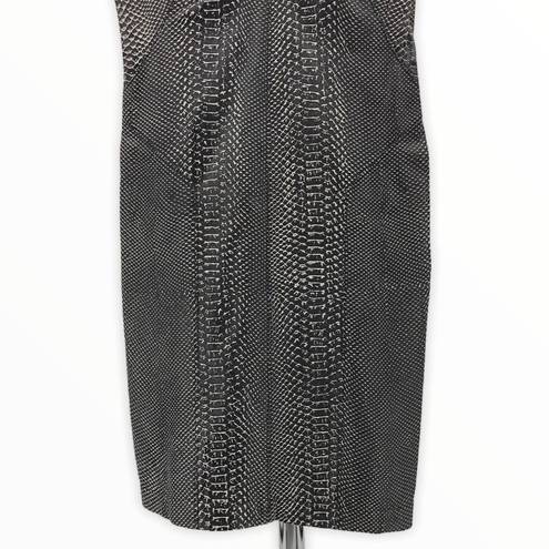 Kimberly  Ovitz Snakeskin Embossed Leather Dress