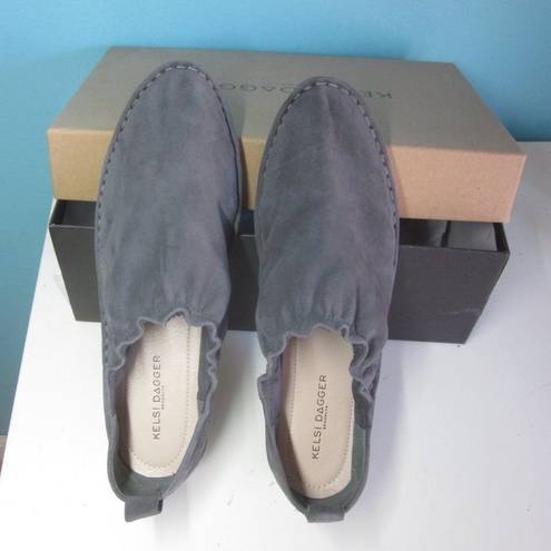 Kelsi Dagger  "Royce" Kid Suede Shoes in Dark Gray "Slate" Size 8.5 / 39 NEW!