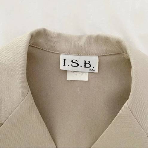 I.S.B. Inc Vintage 90s Suit Vest Size 7 Tan