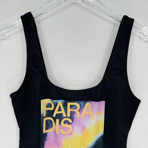  Paradise One-Piece Swimsuit in Black Tye-Dye Paradise Ganni 38 Medium