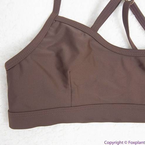 Free People Movement NEW Abysse x  Schaffer sports bra dark brown,L