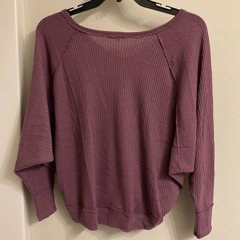 Emma’s Closet NWT |  | Purple waffle long sleeve