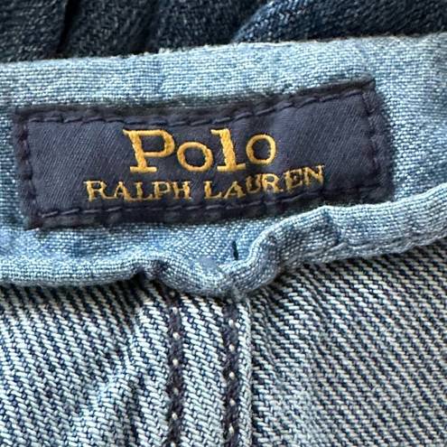 Polo  Ralph Lauren Jeans Cropped Barrel Leg Dark Wash Size 27