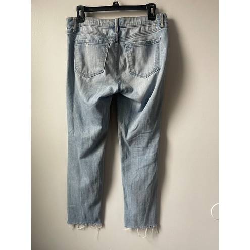 The Loft  Light Wash Cropped Denim Jeans Ann Taylor