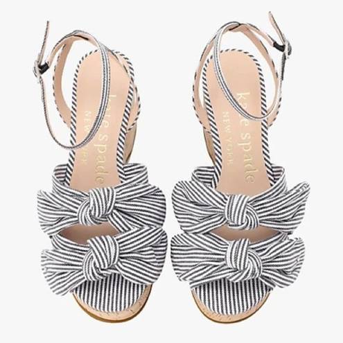 Kate Spade  Julep Stripe Platform Wedges NWT 8.5