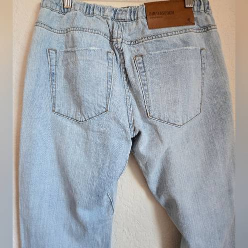 One Teaspoon  Shabbies Drawstring Boyfriend Denim Joggers Size XSmall