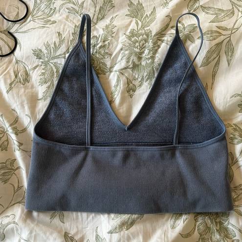 By Together Medium tiny bra top bluish gray color