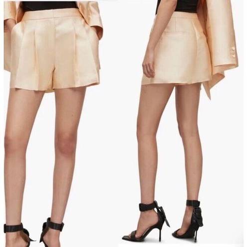 ALLSAINTS  NWT London Shimmer Short in Gold size 4 Women’s Designer Shorts