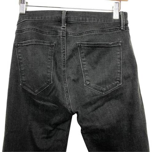 Gap - Stretch True Skinny Ankle Jeans with Raw Ankle Hem, Black, Size 26r