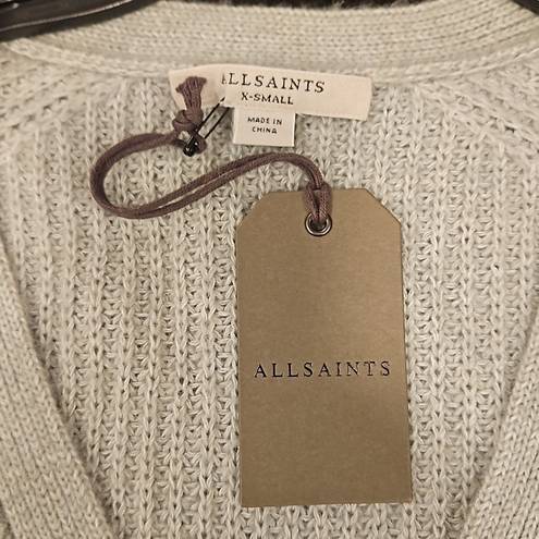 ALLSAINTS 💕💕 Leanne Wool & Alpaca Blend Cardigan ~ Green Bay Sage Green XS NWT