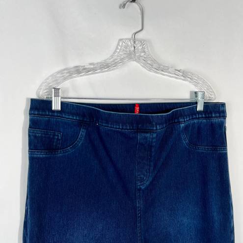 Spanx Women’s Dark Wash Pull On Stretch Jean Jegging Plus Size 3X 3XL Tall