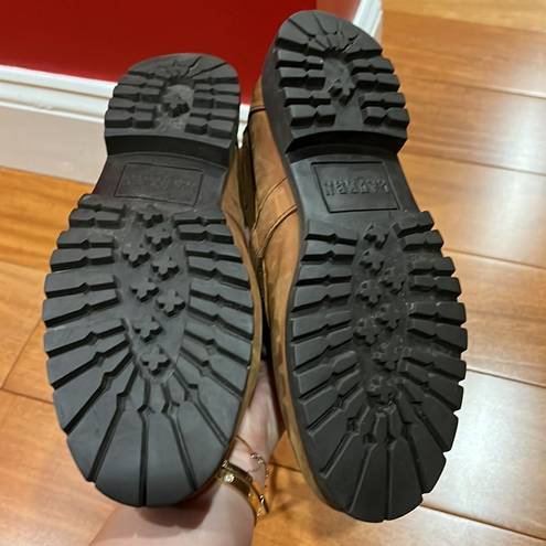 Ralph Lauren Lauren  Tan Suede Leather Zera Boots size 8
