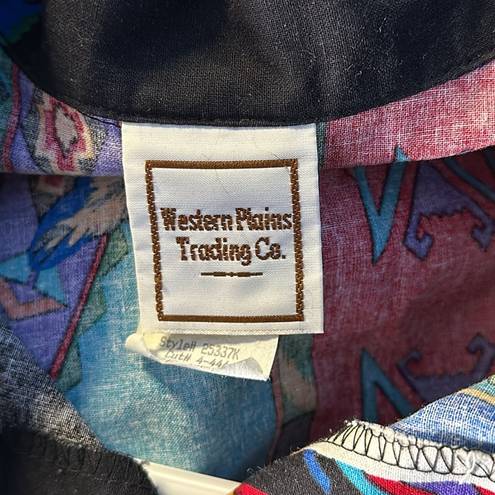 Krass&co Western Plains Trading . Vintage Southwest Pattern Button Down Shirt Size M