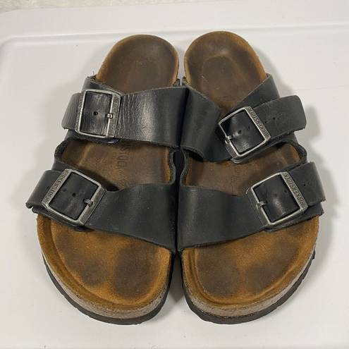 Birkenstock  Arizona Soft Footbed - Black Oiled Leather (Unisex) EU 39 US L8 M6