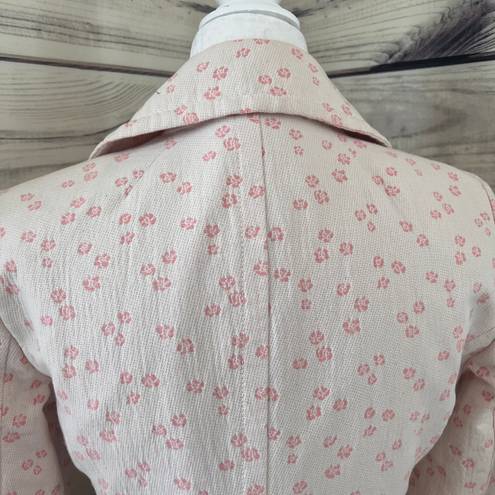 United Colors Of Benetton Vintage Pink Floral Jacket