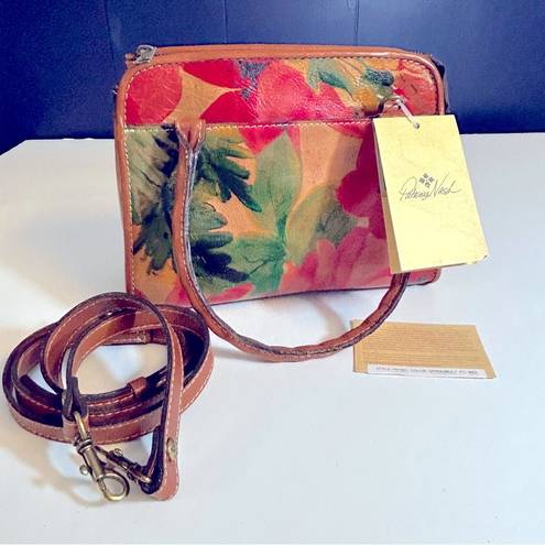 Patricia Nash Paris Small Floral Leather Satchel NWT