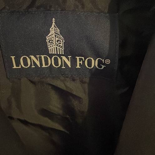 London Fog Vintage  Black Trench Coat