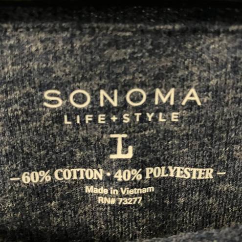 Sonoma NWT  Life + Style Lightweight Blue Sweatshirt Large