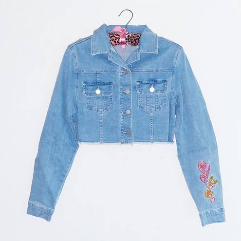 Dolls Kill Embroidered Jean Jacket