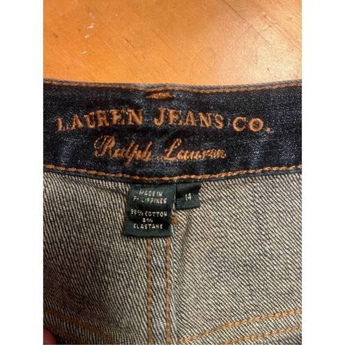 Krass&co Lauren Jeans . Ralph Lauren Denim Jeans Womens 14 Blue Dark Wash Straight