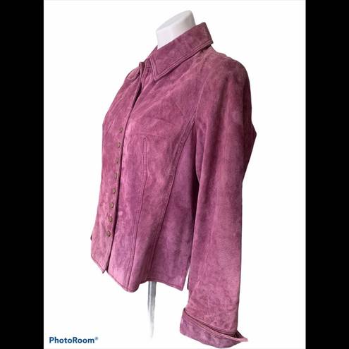 Coldwater Creek  Lavender Suede Jacket