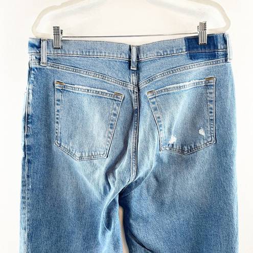 Abercrombie & Fitch  The 90's Straight Ultra High Rise Crossover Waist Jeans 16