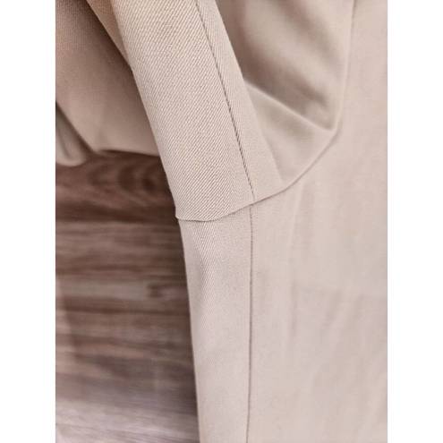 St. John  Sport Womens Size 8 Zipper Wide Leg Dress Pants Beige