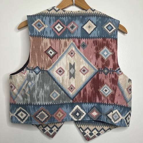 Coldwater Creek Vintage  Aztec Southwest Open Front Vest Women’s Size XL