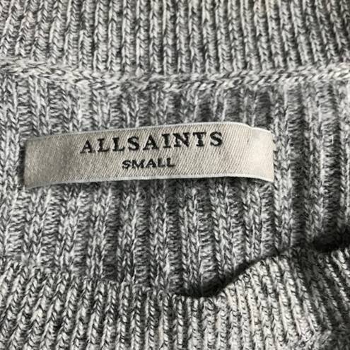 All Saints Gray Side Ties Jumper Sweater Small