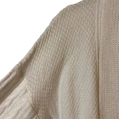 Joie NWT  Womens‎ Cream Open Front Cable Knitted Cardigan Sweater Size Medium