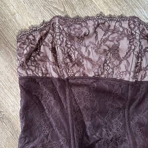 DKNY Purple Lace Corset Top