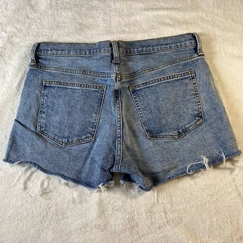 Gap  + Pride Sz 29 Regular 3" Embroidered Denim Shorts Rainbow Mid Rise