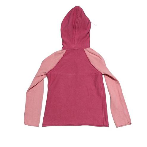 J.Jill Y2K  Contrast Sleeve Colorblock Knit Pullover Hoodie Pink Dainty Fairy XS